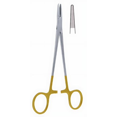 REDA DeBakey Needle Holder, Serrated, Tungsten Carbide (TC) - 20 cm / 8"